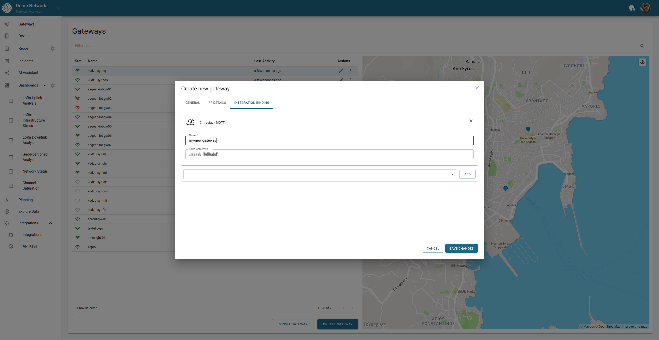 ChirpStack Integration Filled