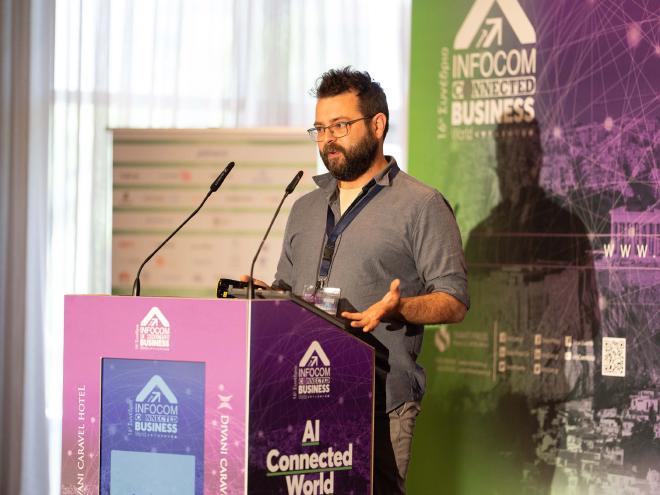 CEO Dimitris Mamalis on the Booth